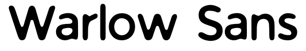 Warlow Sans font preview
